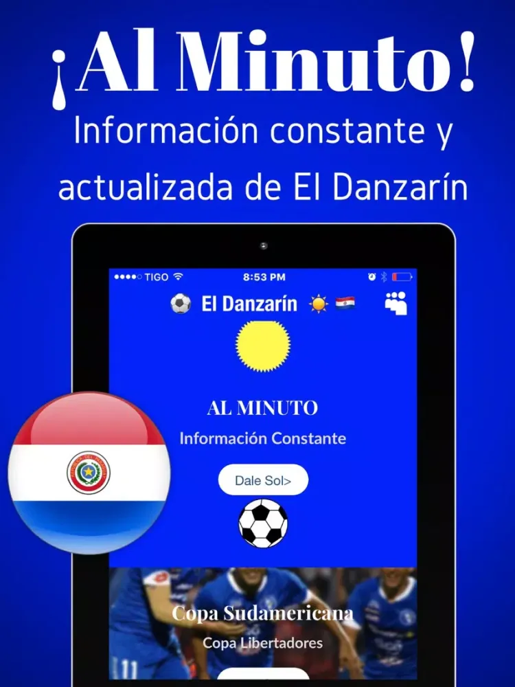Zrzuty ekranu El Danzarín - Fútbol de Asunción, Paraguay iPad 