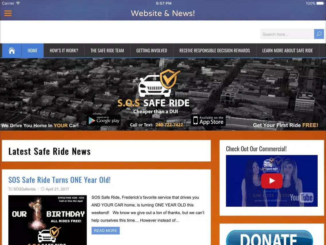 تصاویر S.O.S. Safe Ride iPad 