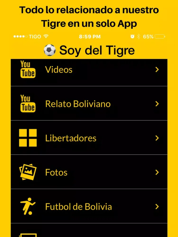 Screenshot di Soy del Tigre - The Strongest - Bolivia Futbol iPad 