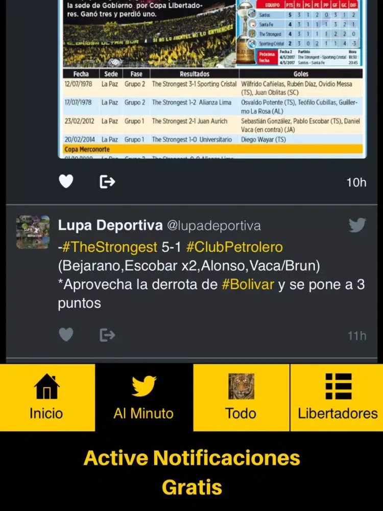 Screenshot di Soy del Tigre - The Strongest - Bolivia Futbol iPad 