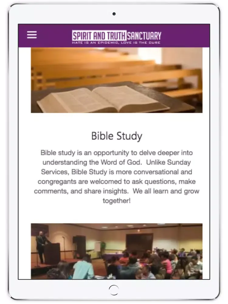 Capturas de tela do Spirit and Truth Sanctuary iPad 