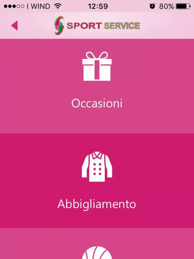 Zrzuty ekranu SportService Italia iPad 