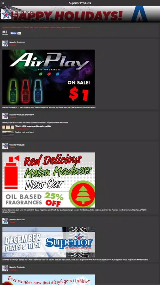 ภาพหน้าจอของ Superior Products