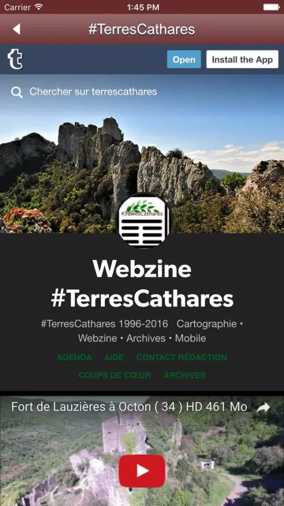 Capturas de tela do TerresCathares