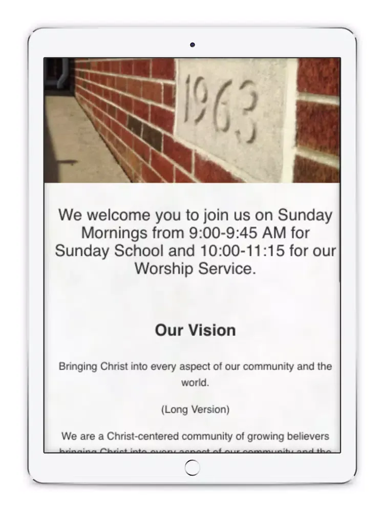 The Grace Church of Milton iPad  スクリーンショット