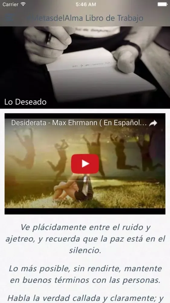 Tangkapan skrin Soul Goals (Spanish)