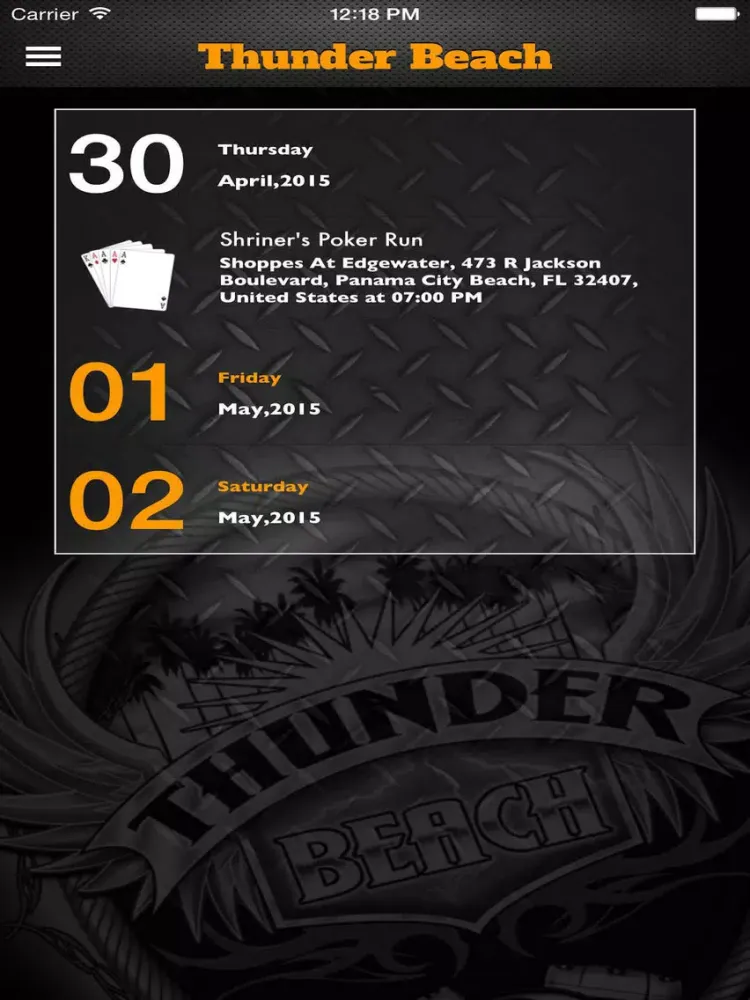 Thunder Beach Motorcycle Rally iPad 应用截图