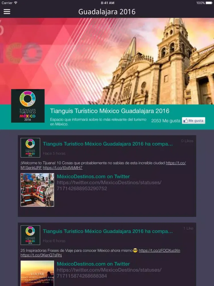 Capturas de pantalla de Tianguis Turístico Guadalajara 2016 iPad 