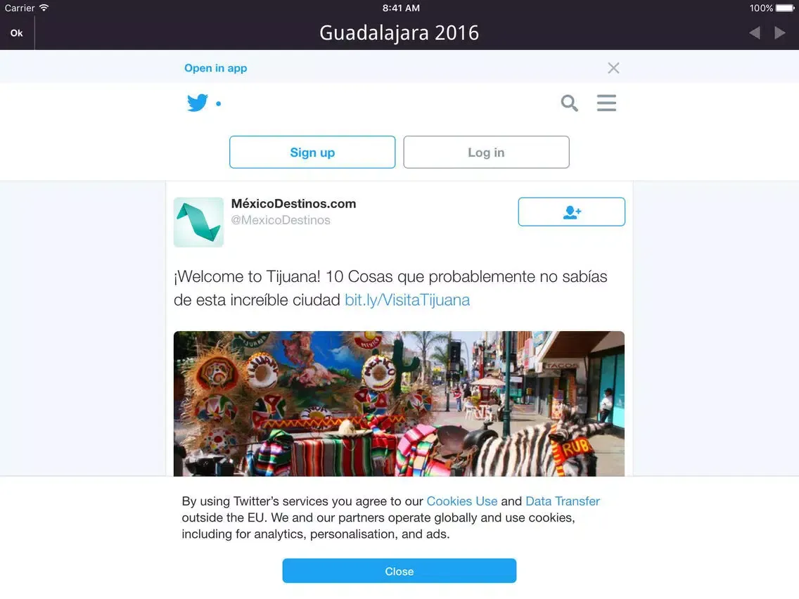 Capturas de pantalla de Tianguis Turístico Guadalajara 2016 iPad 