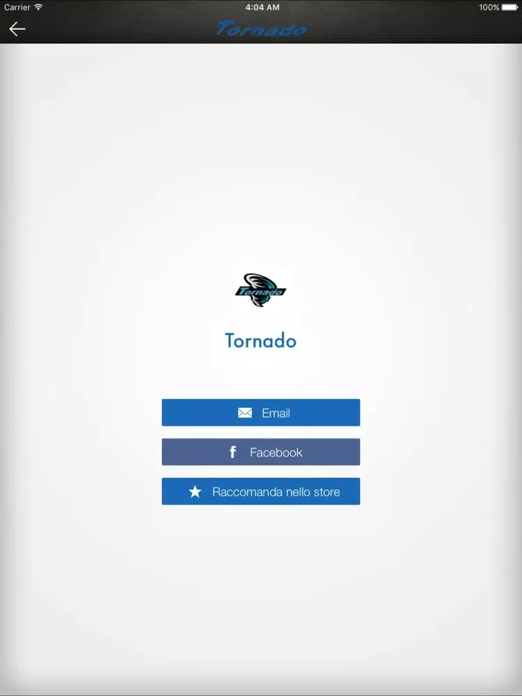 Tornado iPad  스크린샷