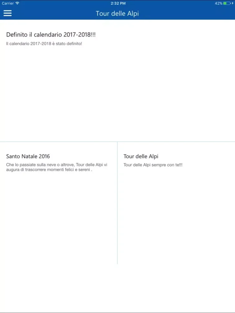 Tour delle Alpi iPad 應用截圖