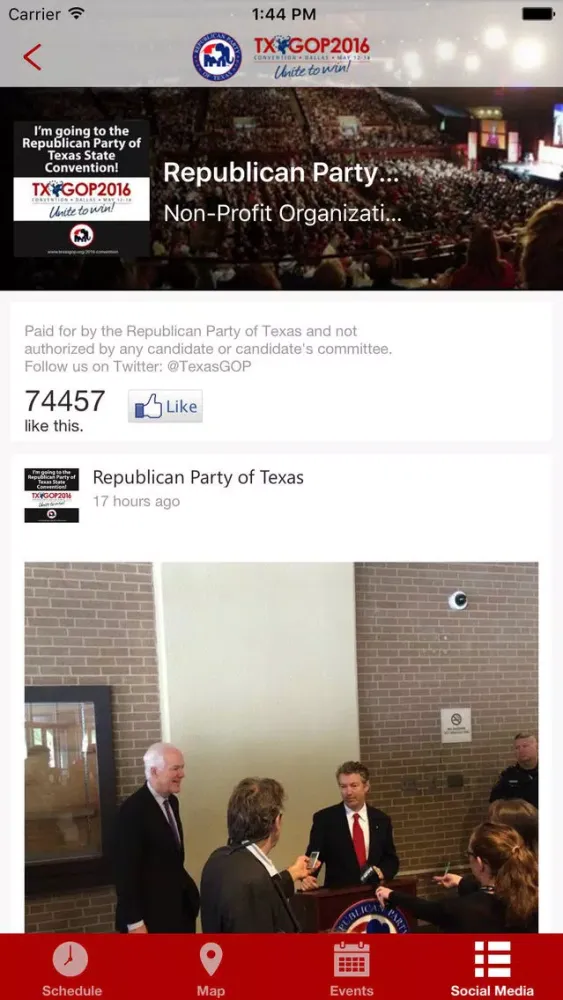 2016 Texas State Republican Convention應用截圖