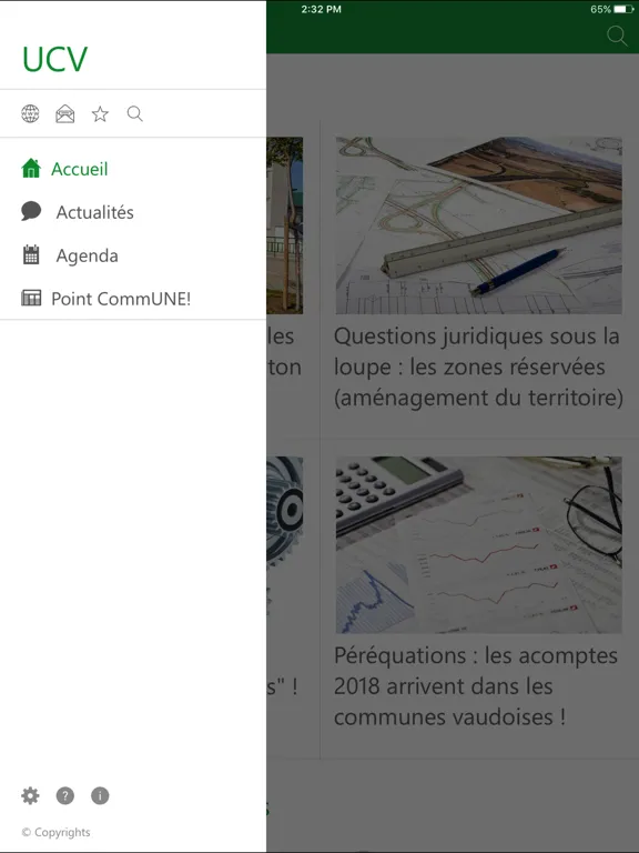 Captures d'écran de UCV iPad 