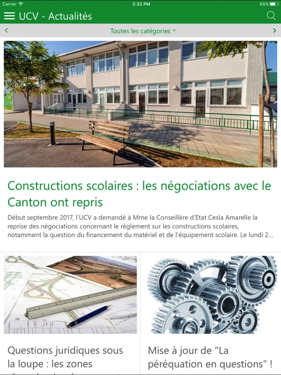 Captures d'écran de UCV iPad 