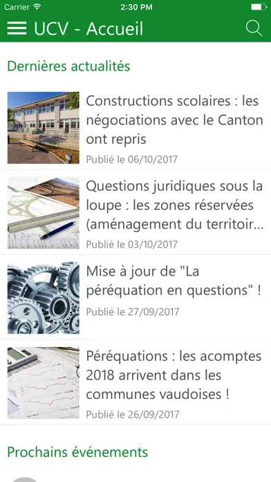 Captures d'écran de UCV