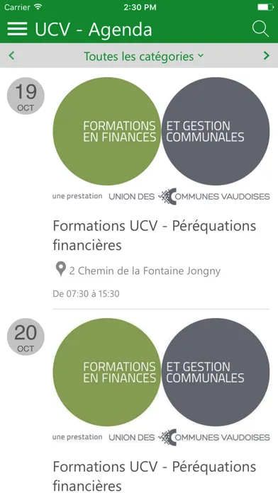 Captures d'écran de UCV