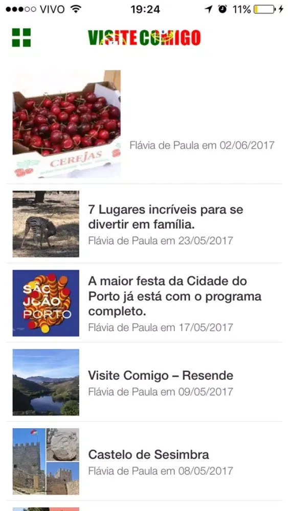 Captures d'écran de Visite Comigo