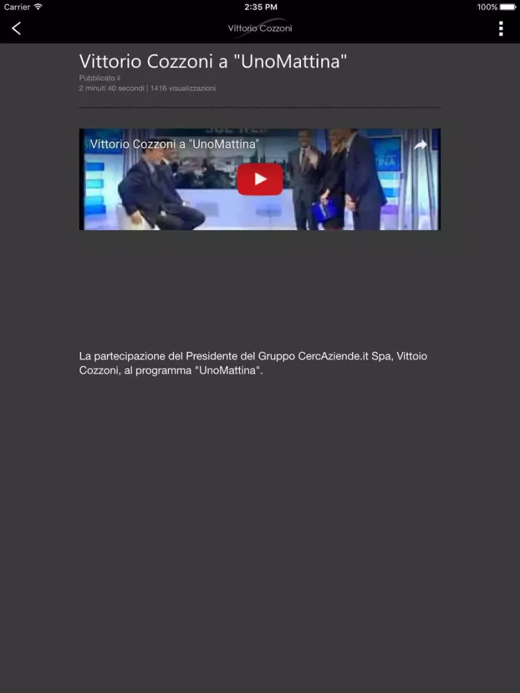 Vittorio Cozzoni consulenza web marketing iPad  Screenshots