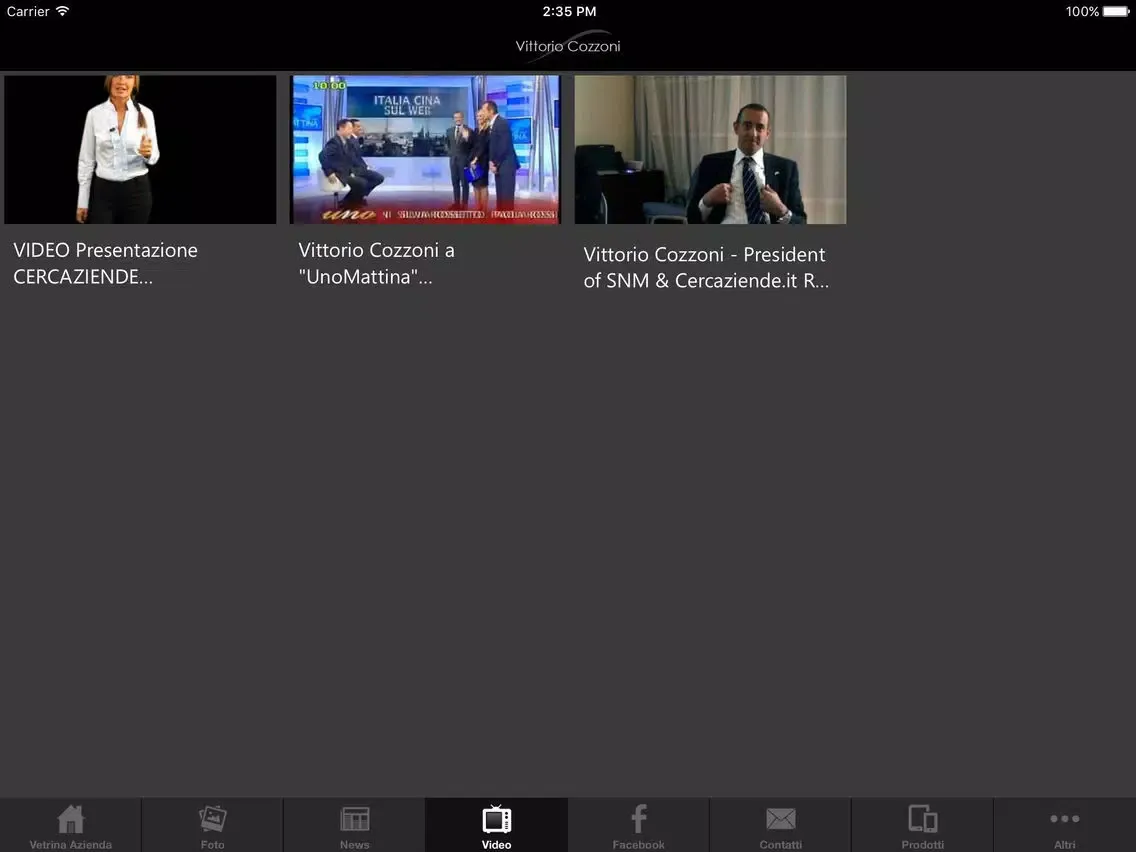 Vittorio Cozzoni consulenza web marketing iPad  Screenshots