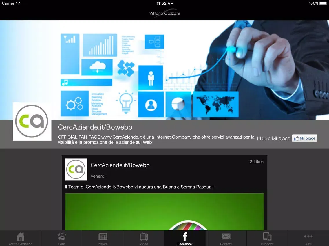 Vittorio Cozzoni consulenza web marketing iPad  Screenshots