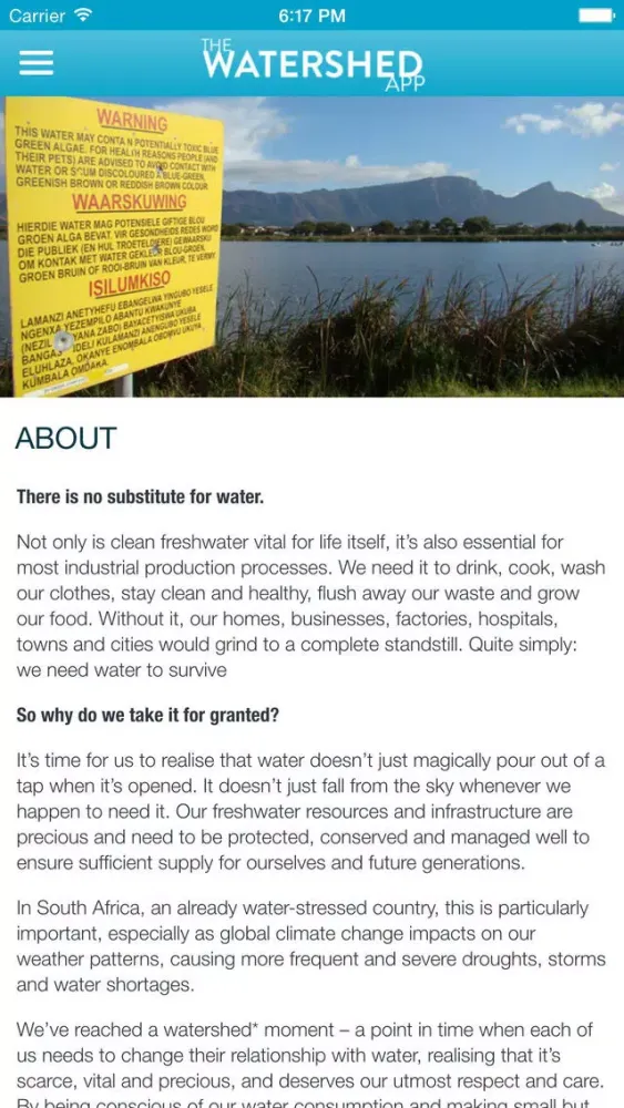 The Watershed App应用截图