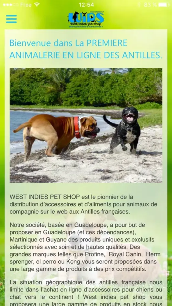 Capturas de tela do WEST INDIES PETSHOP (WIPS)