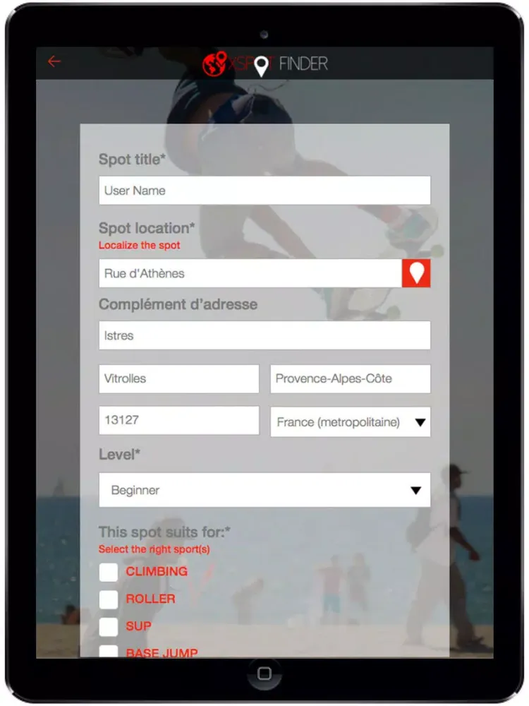 Capturas de pantalla de Xspot finder iPad 
