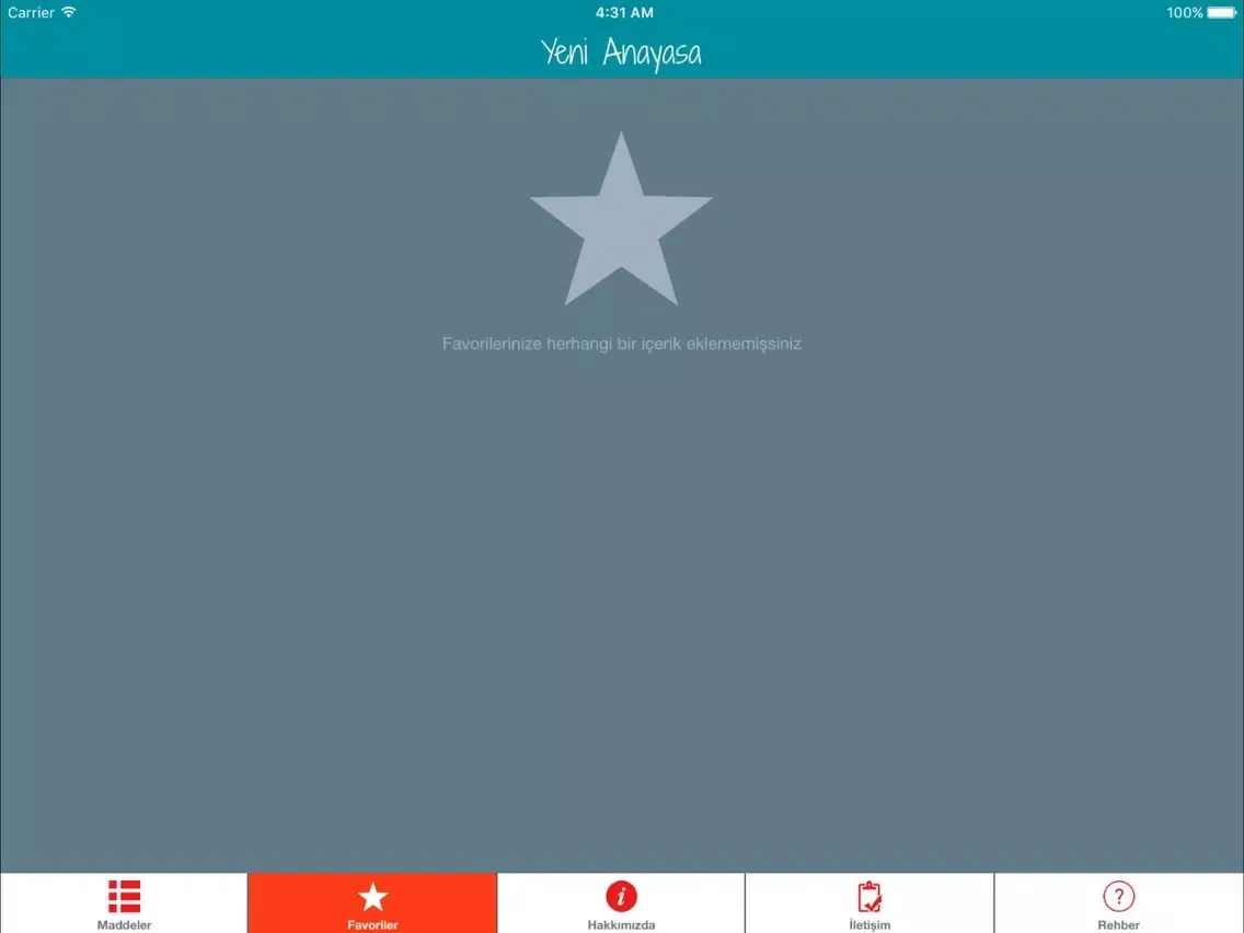 Yeni Anayasa iPad  Ekran Görüntüleri