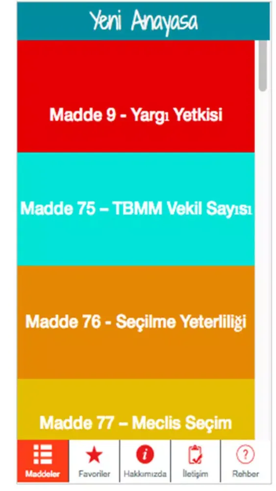 Yeni Anayasa Ekran Görüntüleri