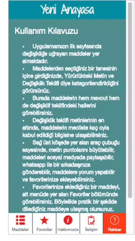 Yeni Anayasa Ekran Görüntüleri