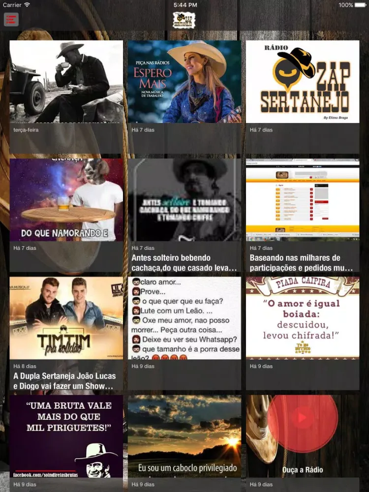 Zap Sertanejo iPad  Screenshots