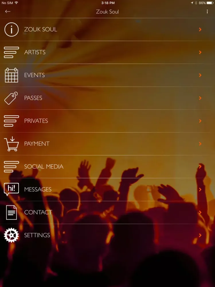 Capturas de pantalla de Zouk Soul iPad 