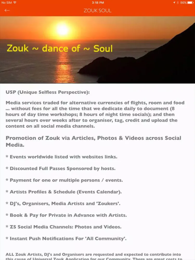 Capturas de pantalla de Zouk Soul iPad 