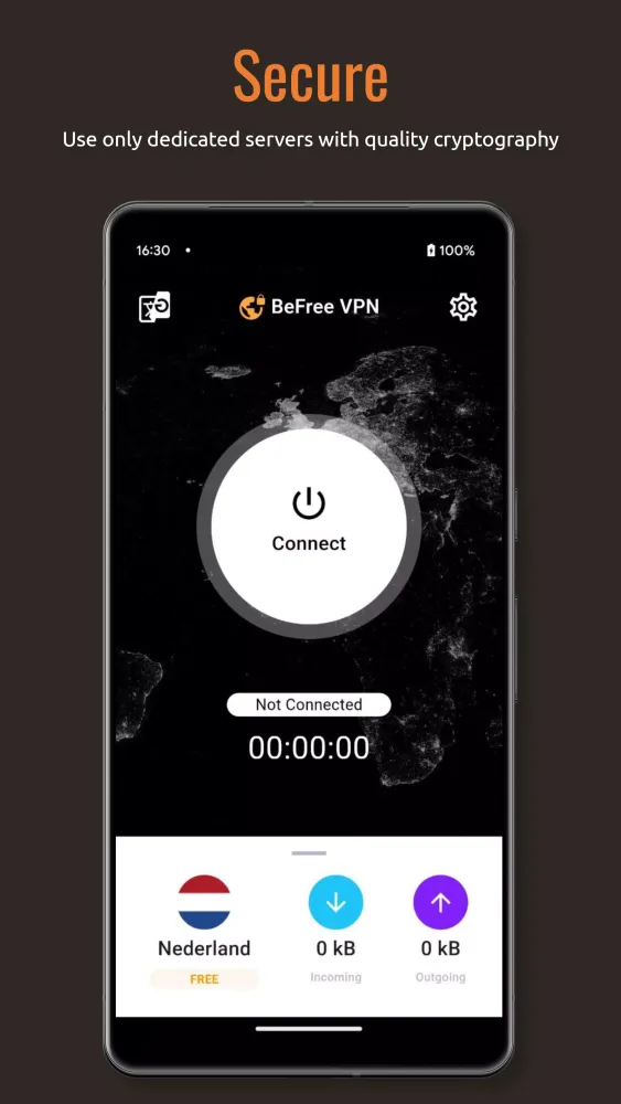Capturas de tela do BeFree - fast and secure VPN