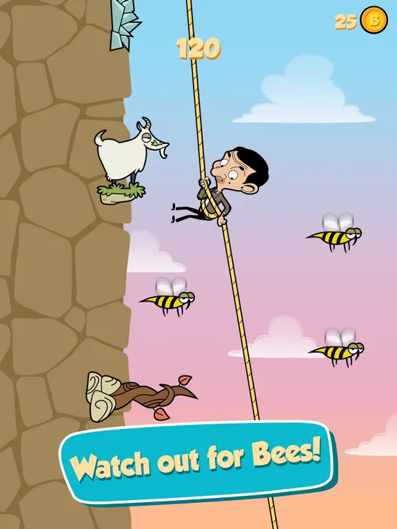 Capturas de tela do Mr Bean - Risky Ropes iPad 