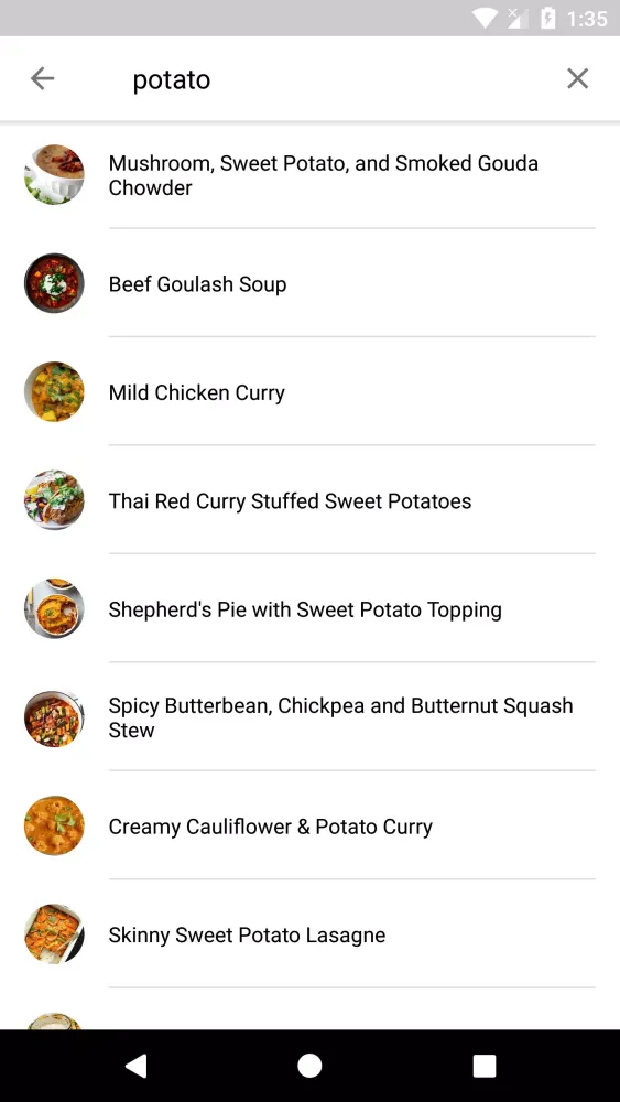 Capturas de tela do Diet Recipes