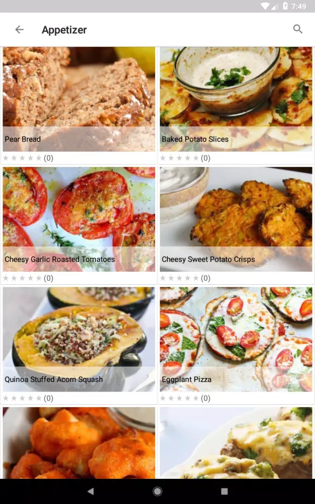 Capturas de tela do Diet Recipes