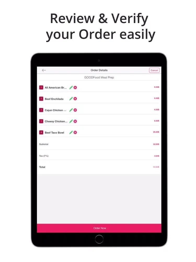 Скриншоты GOODFood Meal Prep iPad 