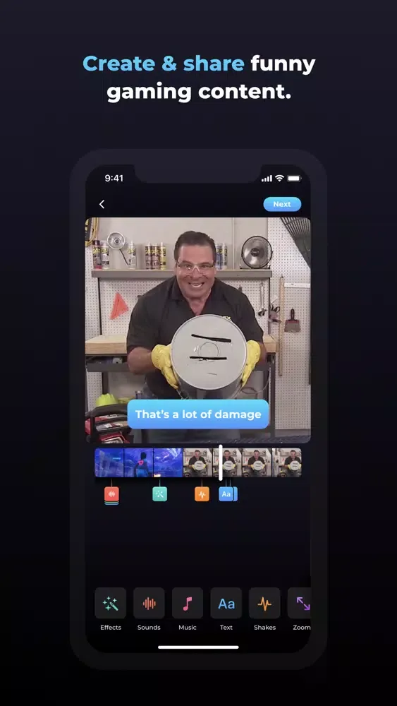 Ảnh chụp màn hình của Donut: Create Game Clip Videos
