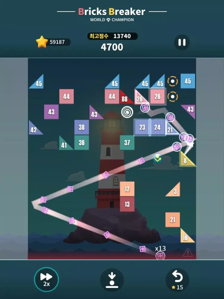 Capturas de tela do Bricks Breaker: World Champion iPad 