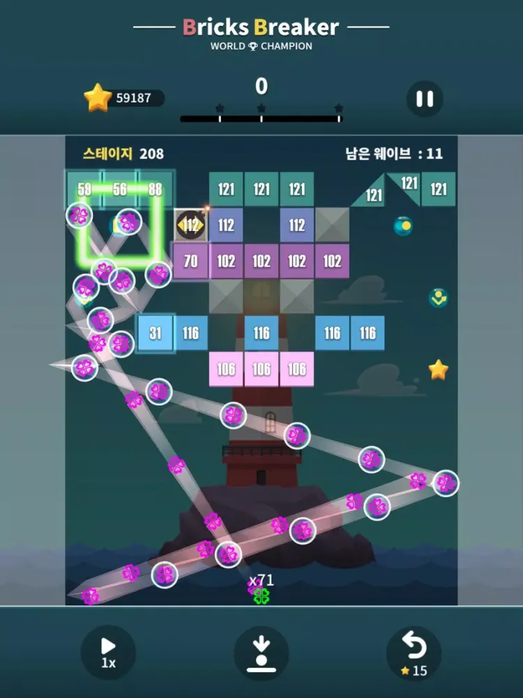 Capturas de tela do Bricks Breaker: World Champion iPad 