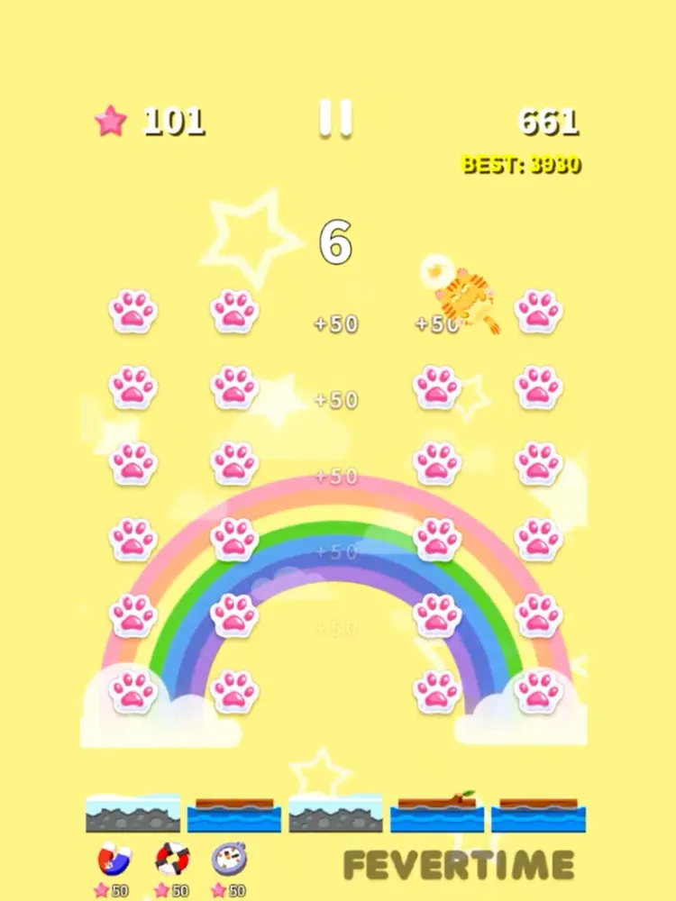 Tangkapan skrin Jumping Cat! iPad 
