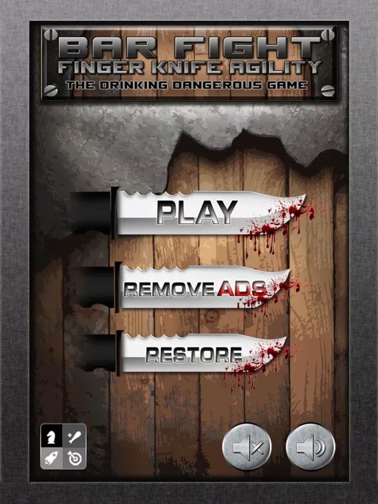 Bar Fight Finger Knife Agility : The drinking dangerous game - Free Edition iPad  스크린샷