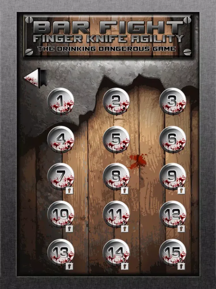 Bar Fight Finger Knife Agility : The drinking dangerous game - Free Edition iPad  스크린샷