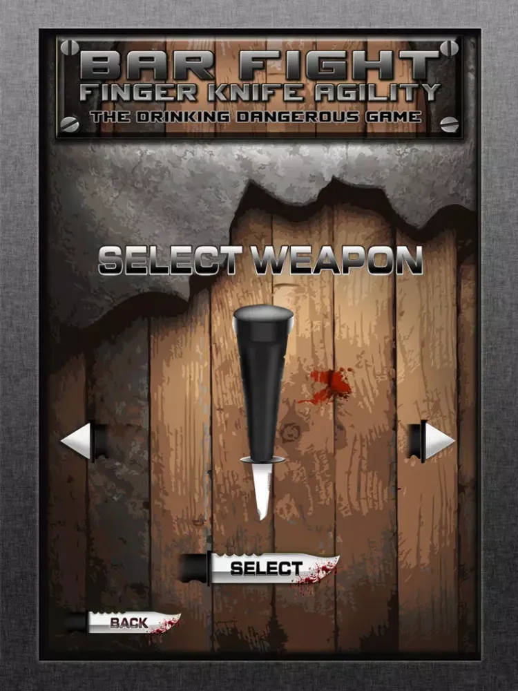 Bar Fight Finger Knife Agility : The drinking dangerous game - Free Edition iPad  스크린샷