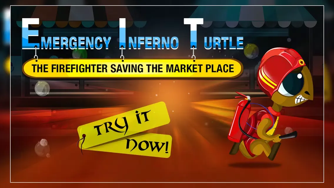 Tangkapan skrin Emergency Inferno Turtle : The Firefighter Saving the Market Place - Free