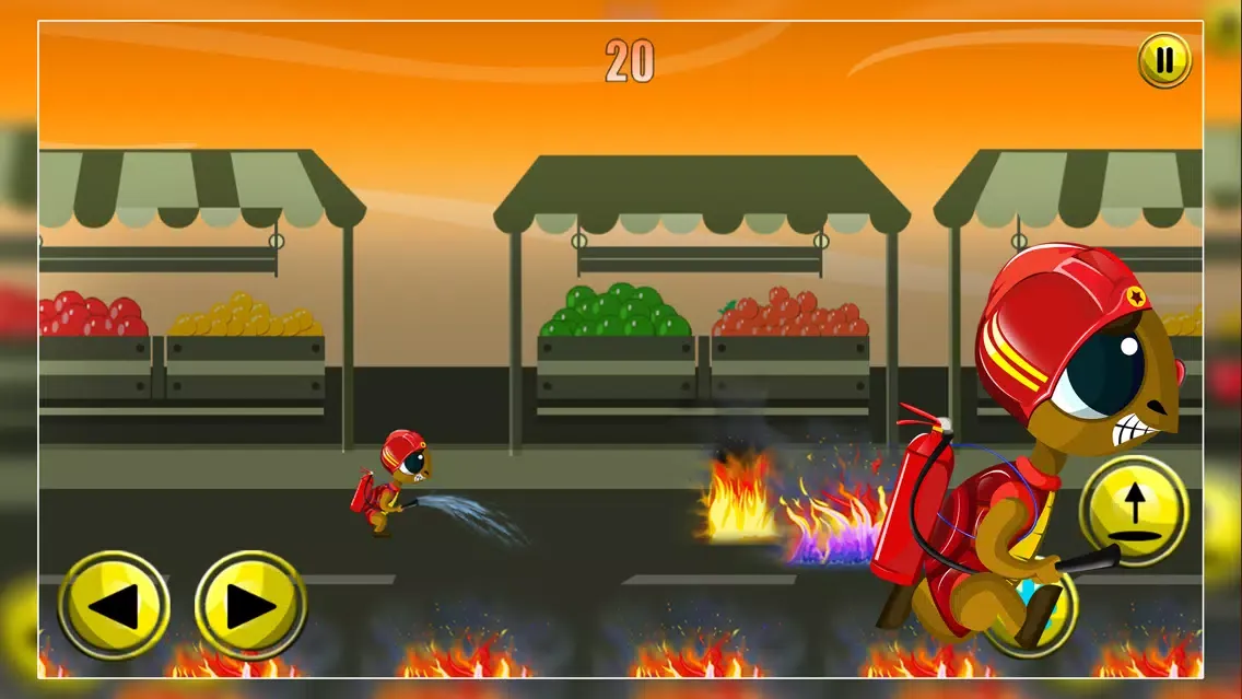 Tangkapan skrin Emergency Inferno Turtle : The Firefighter Saving the Market Place - Free