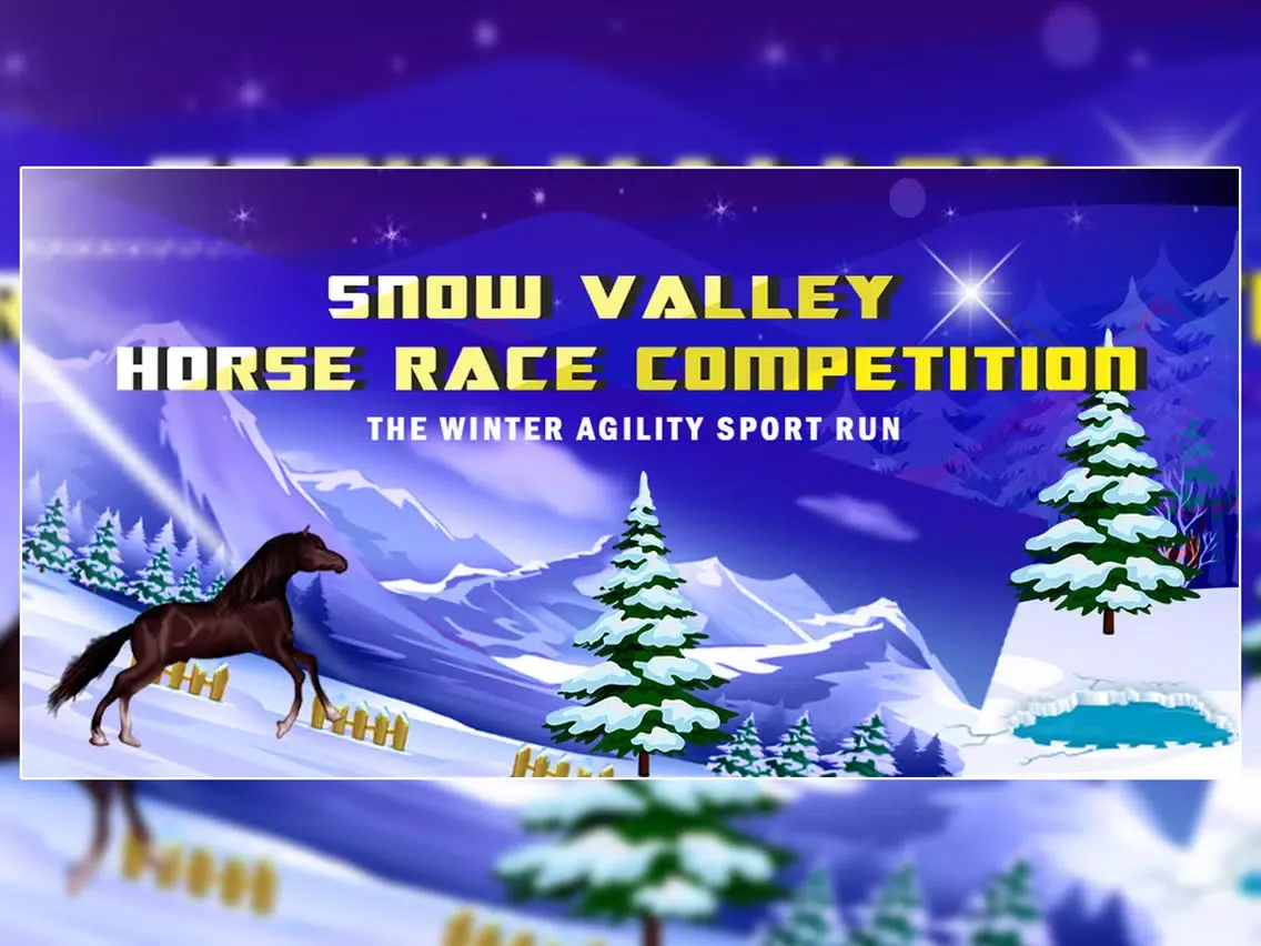 Snow Valley Horse Race Competition : The Winter Agility Sport Run - Free iPad  স্ক্রিনশট
