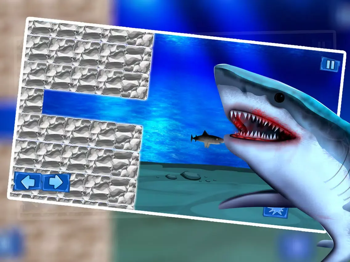 Shark Winter Emergency : The Ocean Underwater Fish Attack For Food - Free iPad  Screenshots