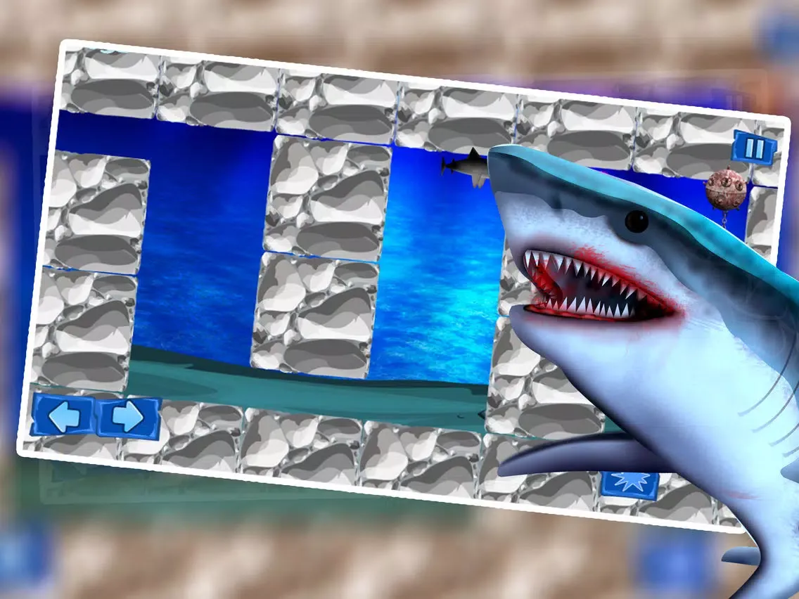 Shark Winter Emergency : The Ocean Underwater Fish Attack For Food - Free iPad  Screenshots